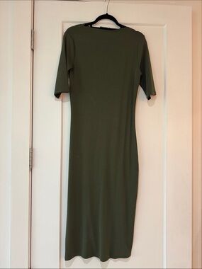 Zara Olive Green Midi Dress